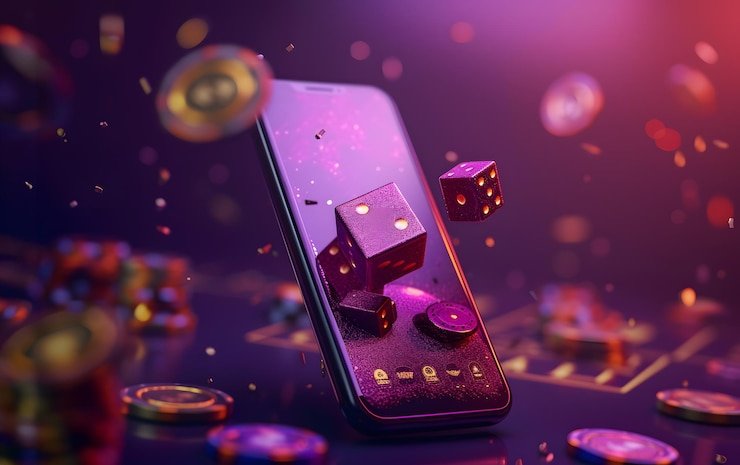 Pengguna membaca bonus cashback melalui ponsel